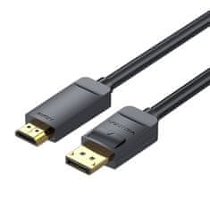 Vention DisplayPort 1.2 to HDMI 1.4 Cable Vention HAGBI 3m, 4K 30Hz (Black)