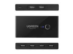 NEW Stikalo UGreen HUB KVM USB 2x4 USB 2.0