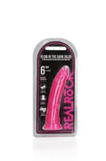 Ero Tanek realistični dildo s priseskom - sveti v temi - 6'' / 15,5 cm