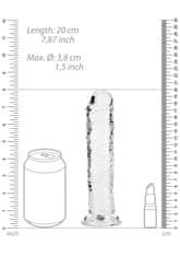 Ero Ravni realistični dildo s priseskom - 7'' / 18