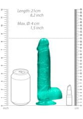 Ero Realistični dildo s kroglicami - 8""""/ 21 cm