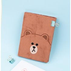 Miramarket BT21 - Plush Notebook / beležnica A5 Teddy BROWN