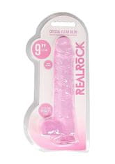 Ero 9"" / 23 cm Realistični dildo s kroglicami - roza