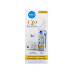 Nivea Q10 Anti-Wrinkle Power Set serum za obraz Q10 Anti-Wrinkle Expert 15 ml + dnevna krema za obraz Q10 Anti-Wrinkle Power Firming Day Care SPF15 50 ml za ženske