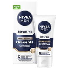 Nivea Kremni gel za občutljivo kožo in strnišče Sensitive (Skin & Stubble Cream Gel) 50 ml