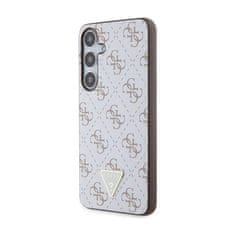 Guess Guess 4G Triangle Metal Logo - Ohišje za Samsung Galaxy S24+ (belo)