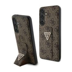 Guess Guess Grip Stand 4G Triangle Strass Logo - Ohišje za Samsung Galaxy S24 (rjavo)