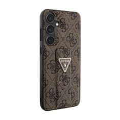 Guess Guess Grip Stand 4G Triangle Strass Logo - Ohišje za Samsung Galaxy S24 (rjavo)