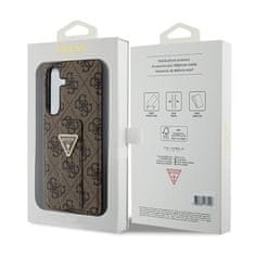 Guess Guess Grip Stand 4G Triangle Strass Logo - Ohišje za Samsung Galaxy S24 (rjavo)