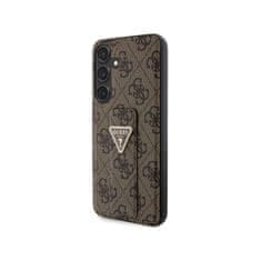 Guess Guess Grip Stand 4G Triangle Strass Logo - Ohišje za Samsung Galaxy S24+ (rjavo)