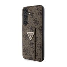 Guess Guess Grip Stand 4G Triangle Strass Logo - Ohišje za Samsung Galaxy S24 (rjavo)