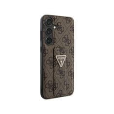 Guess Guess Grip Stand 4G Triangle Strass Logo - Ohišje za Samsung Galaxy S24+ (rjavo)