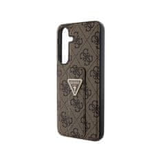 Guess Guess Grip Stand 4G Triangle Strass Logo - Ohišje za Samsung Galaxy S24+ (rjavo)