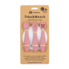 PETITE&amp;MARS Komplet 3 silikonskih žlic za trening Take&amp;Match Dusty Rose 6m+