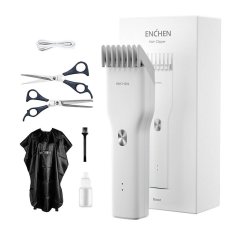Enchen Hair clipper (3-21mm) + accessories ENCHEN BOOST-W Set (white)