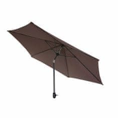 NEW Umbrelă de soare DKD Home Decor Rjava Črna Poliester Jeklo (300 x 300 x 250 cm)