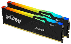 Kingston Fury Beast Expo RAM pomnilnik, DDR5, 2x16GB, CL34, RGB, DIMM, RGB (KF568C34BBEAK2-32)