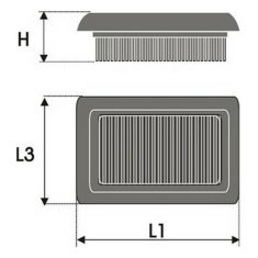 NEW Zračni filter Green Filters P813843