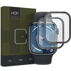 Hofi Hybrid 2x zaščitno steklo za Apple Watch 7 / 8 / 9 45mm, črna