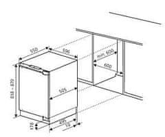 Amica UKS 16158 vgradni hladilnik