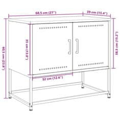 Vidaxl TV omarica antracitna 68,5x39x60,5 cm jeklo