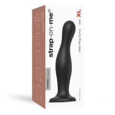 Ero DILDO ČEP CURVY BLACK - XL