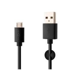 FIXED FIXED FIXCC-UM-BK komplet avtopolnilnika z USB izhodom in USB/micro USB kablom, 1 meter, 12W črn