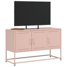 Vidaxl TV omarica roza 100,5x39x60,5 cm jeklo