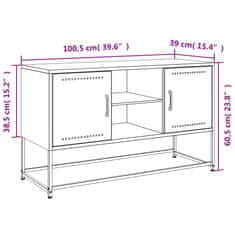 Vidaxl TV omarica roza 100,5x39x60,5 cm jeklo