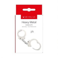 Ero Kajdanki- Me You Us Heavy Metal Handcuffs Silver