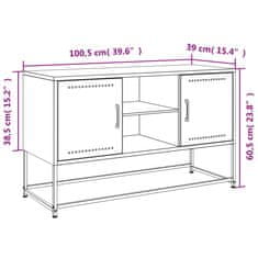 Vidaxl Visoka omara olivno zelena 36x39x123 cm jeklo