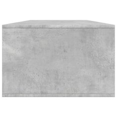 Vidaxl Klubska mizica betonsko siva 102x55x35 cm inženirski les