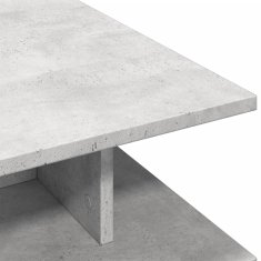 Vidaxl Klubska mizica betonsko siva 102x55x35 cm inženirski les