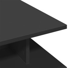 Vidaxl Klubska mizica črna 102x55x35 cm inženirski les