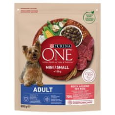 Purina PURINA One Mini Mini Adult govedina, riž - suha hrana za pse - 800 g