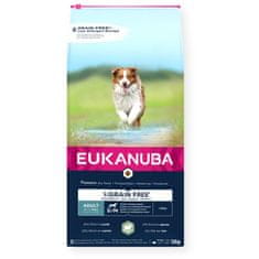 Eukanuba EUKANUBA Grain Free Adult Small&amp;Medium Lamb - suha hrana za pse - 12kg