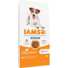 IAMS IAMS Vitality Adult Light in fat - suha hrana za pse s prekomerno telesno težo - 12 kg