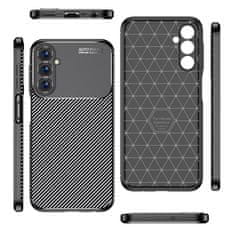 Nexeri SAMSUNG GALAXY A25 5G Oklepni etui Odporen na udarce Nexeri Carbon Fiber black