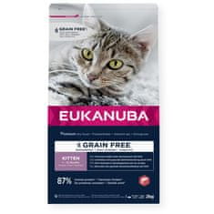 Eukanuba EUKANUBA Grain Free Kitten Salmon - suha hrana za mačke - 2kg