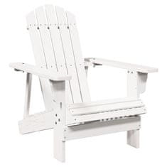 Vidaxl Stol adirondack bel 69x85x90,5 cm trden les jelke