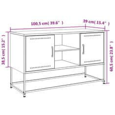 Vidaxl Visoka omara roza 36x39x123 cm jeklo