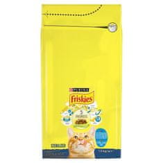 slomart FRISKIES Steriliziran losos in tuna z zelenjavo - suha hrana za mačke - 1,5 kg