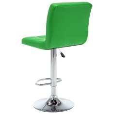 Vidaxl Barski stolčki 2 kosa zeleno umetno usnje