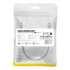 BASEUS Baseus Cat 7 UTP Ethernet RJ45 Cable Flat 1 m črna