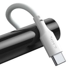 BASEUS Baseus Simple Wisdom Data Cable Kit USB na Type-C 5A (2PCS/Set）1.5m White