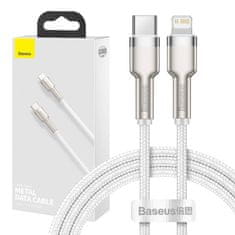 BASEUS Kabel USB-C za Lightning Baseus Cafule, PD, 20W, 1m (bela)