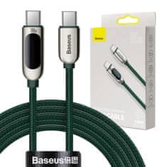 BASEUS Kabel USB-C do USB-C Baseus Display, 100 W, 2 m (zelen)