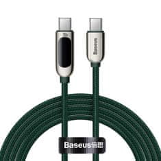 BASEUS Kabel USB-C do USB-C Baseus Display, 100 W, 2 m (zelen)