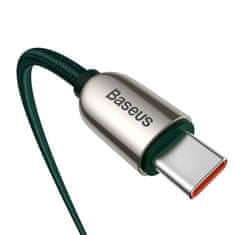 BASEUS Kabel USB-C do USB-C Baseus Display, 100 W, 2 m (zelen)