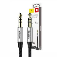 BASEUS Baseus Yiven Audio Cable Cable 3.5 male Audio M30 1.5M Silver+ Black